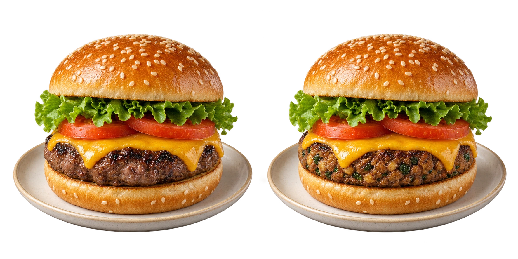 Burger als Beispiel für eine digitale Speisekarte