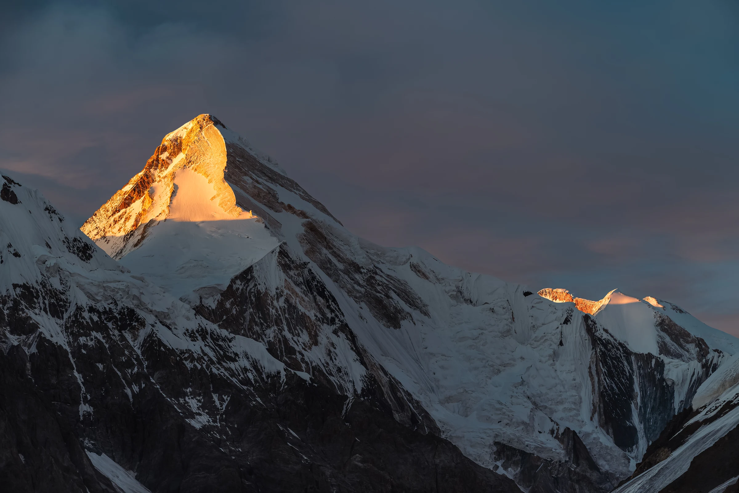 Khan Tengri im Abendlicht